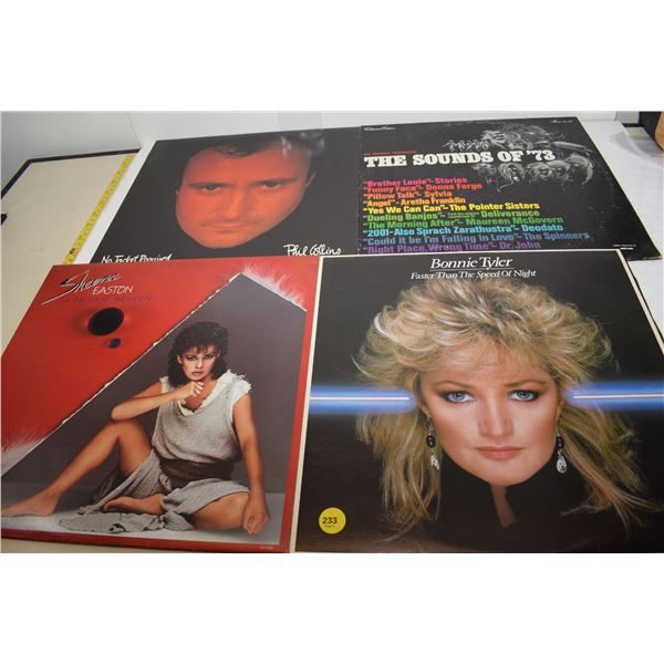 LPs – Bonnie Tyler, Phil Collins, Sheena Easton