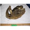 Image 1 : Vintage Large Brass Swan (11")
