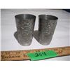 Image 1 : Souvenir of Winnipeg Vintage Souvenir Pewter Cups (2)