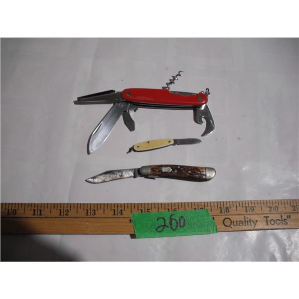 (3) Vintage Folding Knives