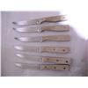 Image 4 : National Silver Company Knife Block w/ (6) Stainless Steel Knives