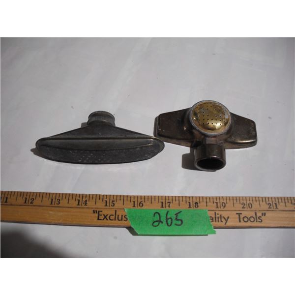(2) Brass Nozzle Ends