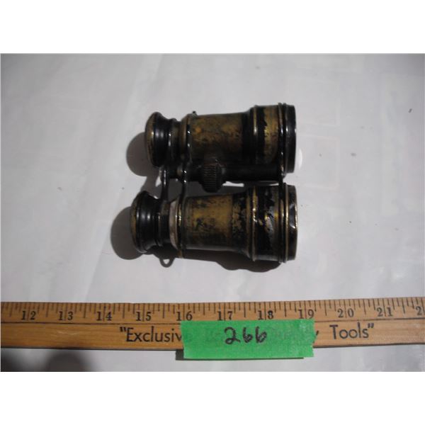 Antique Brass Open Binoculars