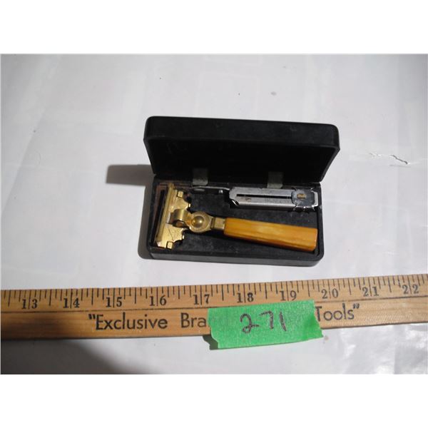 1937 Schick Injector Razor, w/ Case