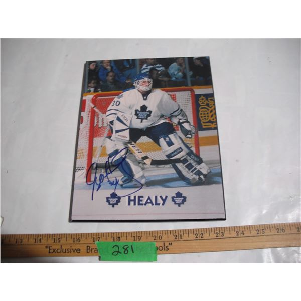 Glenn Healy Signed Picture (7 3/4"x10")