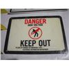 Image 2 : Danger Keep Out/High Voltage Plastic Signs and Gas Signs