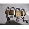 Image 2 : (4) Small Locks w/ Keys