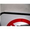 Image 5 : (2) Unused Aluminum No Parking Signs Reflective Non Reflective (12'x18")