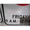 Image 4 : (2) Unused Aluminum No Parking Signs Reflective (12'x18")