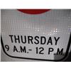 Image 5 : (2) Unused Aluminum No Parking Signs Reflective (12'x18")