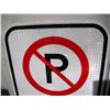 Image 2 : (2) Unused Aluminum No Parking Signs Reflective (12'x18")