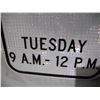 Image 5 : (2) Unused Aluminum No Parking Signs Reflective (12'x18")