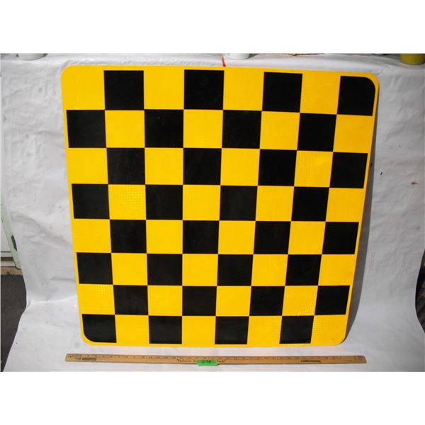 Unused Aluminum Dead End Sign