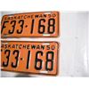 Image 3 : Pair of 1950 Farm License Plates SK