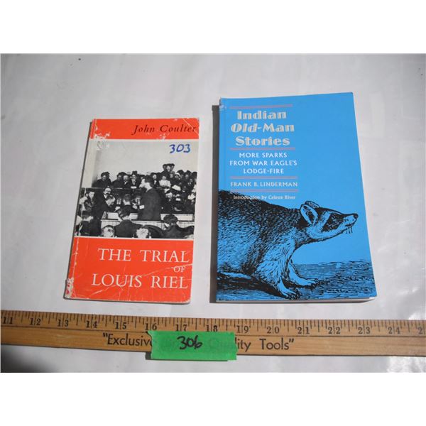 Louis Riel 1985 Book and Indian Old-Man Stories Book