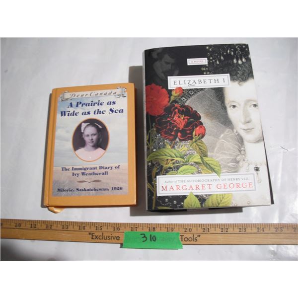 Elizabeth 1 Margaret George 2011 Book  Plus A Prairie As Wide As The Sea Book