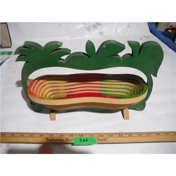 Collapsible Wood Basket