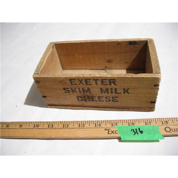 Exeter Skim milk Cheese Wood Box (7.5")