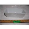 Image 1 : Vintage Glass bake Milk Glass Loaf Pan