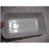 Image 3 : Vintage Glass bake Milk Glass Loaf Pan