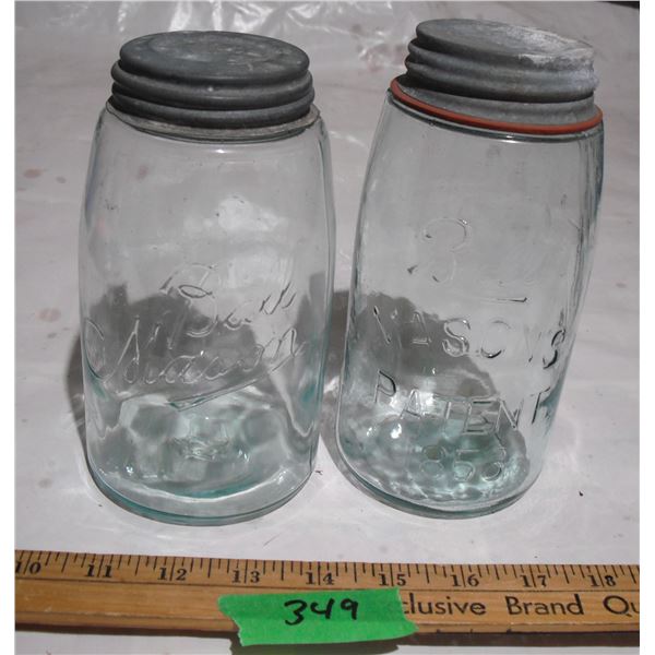 Ball Masons Patent 1858 Plus Ball Mason Sealer Jars