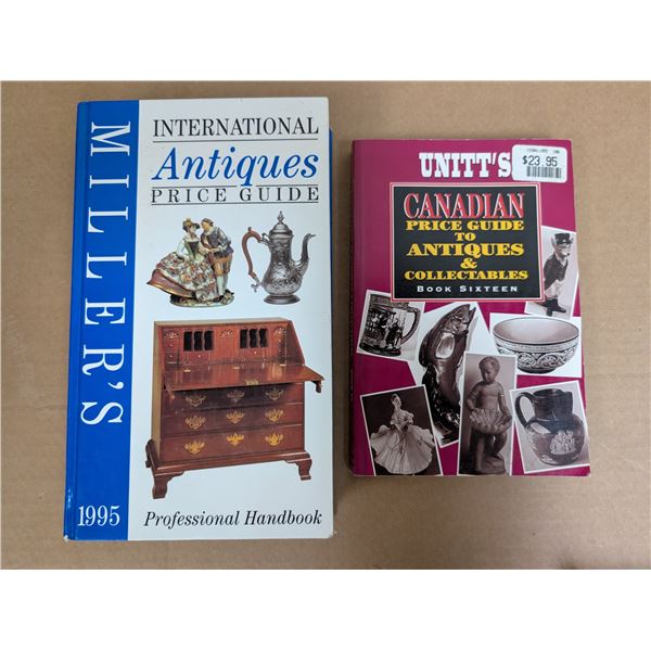 (2) Antique Price Guide Books