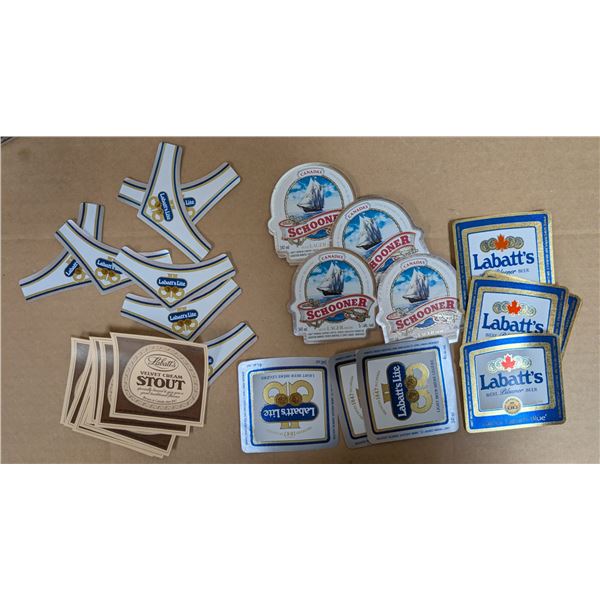 Vintage Unused Beer Labels