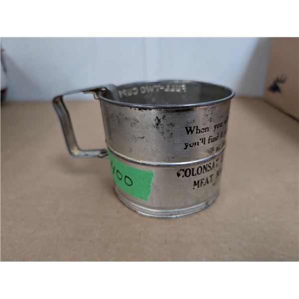 Advertising Sifter Flour Colonsay and Elston Meat Markets