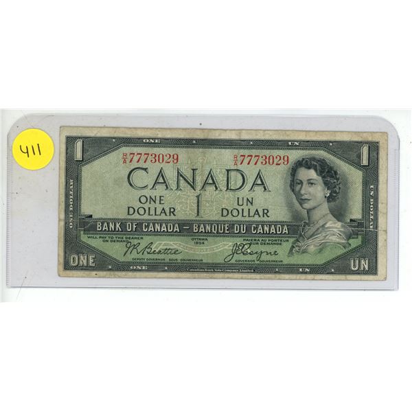 1954 Bank Of Canada Two Dollar.