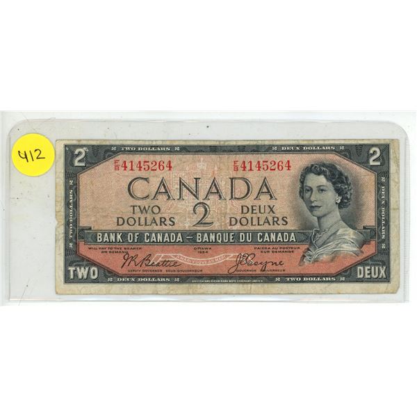 1954 Bank Of Canada Five Dollar.