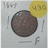 Image 1 : 1887 Canada Large One Cent.