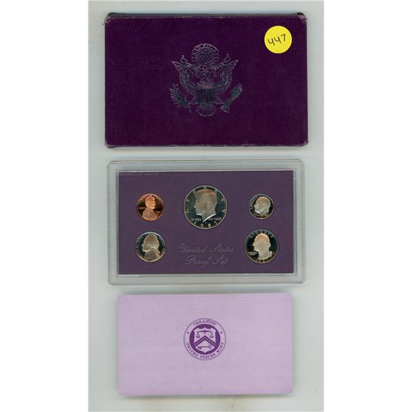 1987 United States Mint Proof Set in its original packaging.