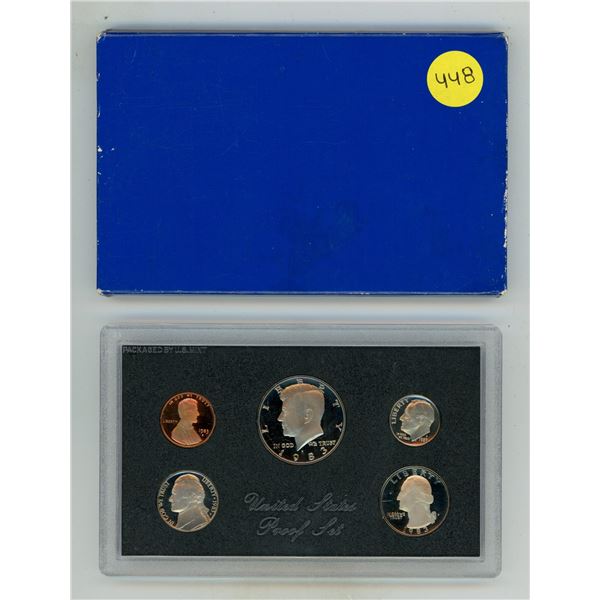 1983 United States Proof Set in its original blue packaging.