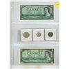 Image 1 : 1954, 1967 Canada One Dollar & 1967 Canada Silver 25 Cents, Silver 10 Cents and 5 Cents.