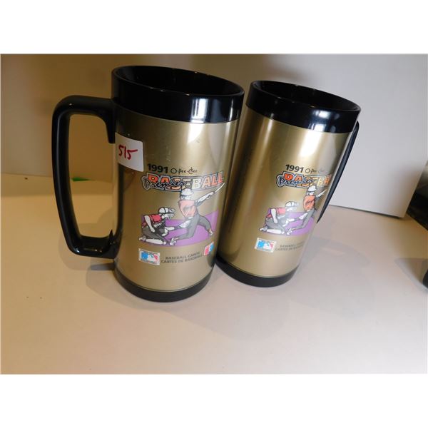 1991 OPC BASEBALL PLASTIC STEINS