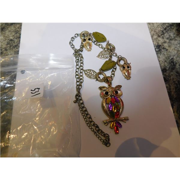 OWL STATEMENT NECKLACE
