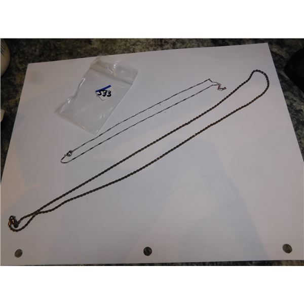 9.71G TOTALSTERLING SILVER NECKLACES