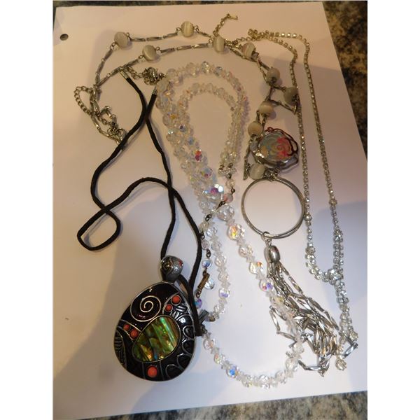 IRRIDESCENT AMD OTHER NECKLACES