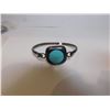Image 1 : STERLING BRACELET WITH LARGE TURQUOISE