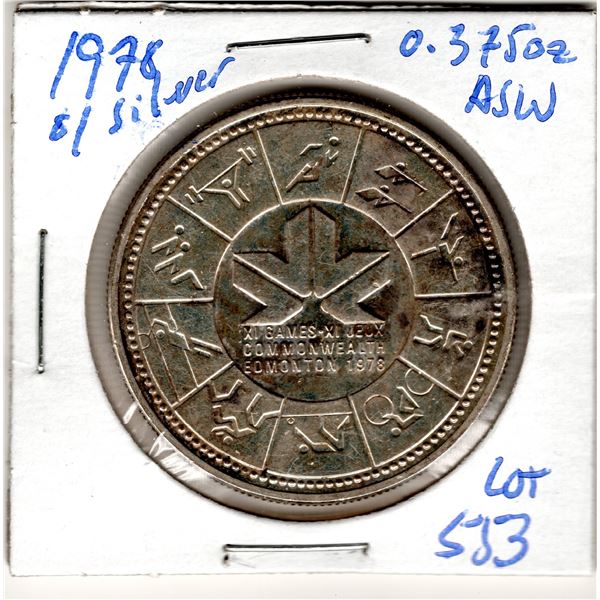 1978 ONE DOLLAR 50% SILVER 0.375 OZ ASW