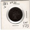 Image 2 : 1882H ONE CENT VF-20