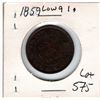 Image 1 : 1859 LOW 9 ONE CENT