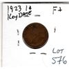 Image 2 : 1923 ONE CENT KEY DATE