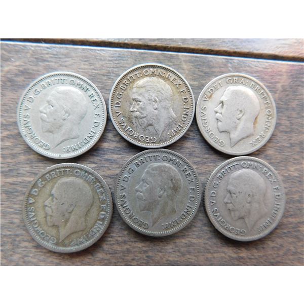 6-BRITISH SIX PENCE 50% SILVER