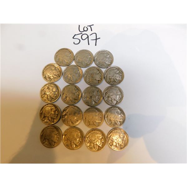 19-BUFFALO NICKELS USA