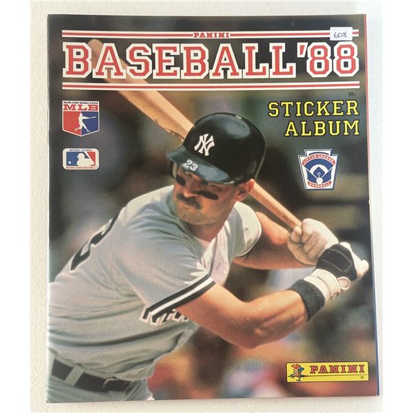1988 Panini Baseball Sticker Book (New)