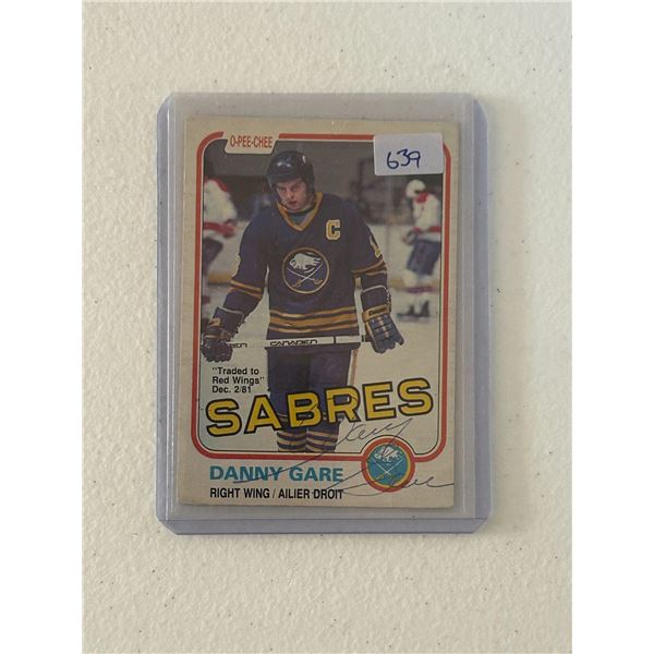 Danny Gare - Autographed Hockey Card