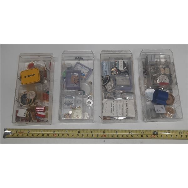 MISC WATCH PARTS, SOME USED, SOME NOS