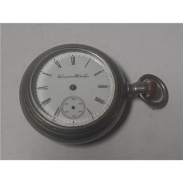 VINTAGE HAMPDEN 18S, 15J POCKET WATCH  PARTS/REPAIR