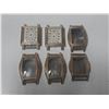 Image 1 : 6- GOLD TONE ART-DECO WATCH CASES